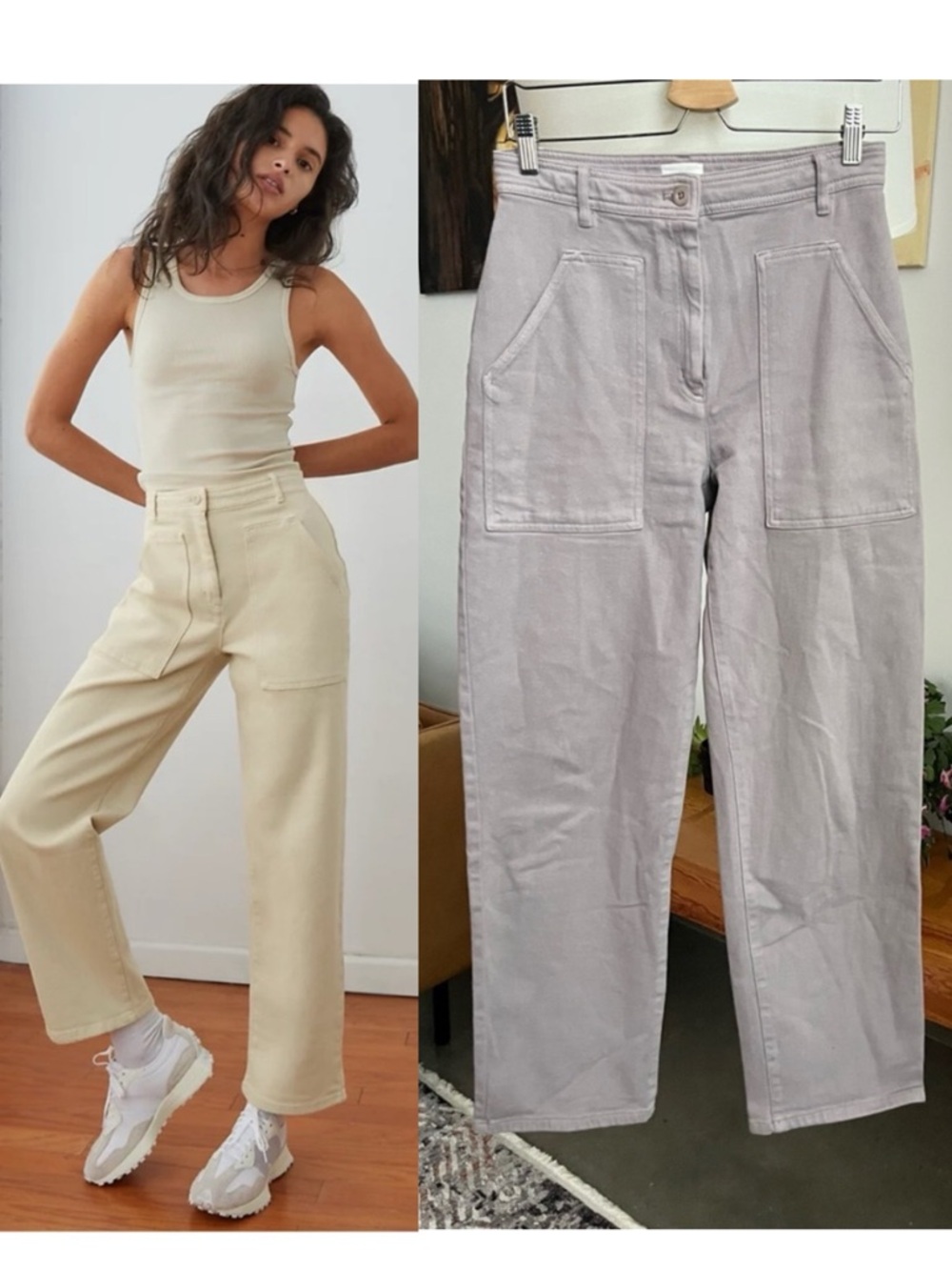 Aritzia Wilfred Free Modern Utility Pant.